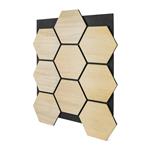 Akustický panel G21 81,5x66,5x2,1 cm plástev, přírodní dub