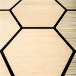 Akustický panel G21 81,5x66,5x2,1 cm plástev, přírodní dub