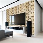 Akustický panel G21 81,5x66,5x2,1 cm plástev, přírodní dub