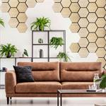 Akustický panel G21 81,5x66,5x2,1 cm plástev, přírodní dub