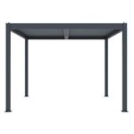 Bioklimatická pergola G21 Austin 3x3 m, antracitová hliníková