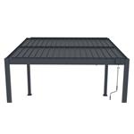 Bioklimatická pergola G21 Austin 3x3 m, antracitová hliníková