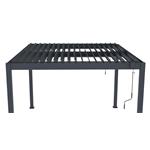 Bioklimatická pergola G21 Austin 3x3 m, antracitová hliníková