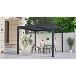 Bioklimatická pergola G21 Austin 3x3 m, antracitová hliníková
