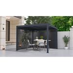 Bioklimatická pergola G21 Austin 3x3 m, antracitová hliníková