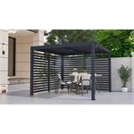 Bioklimatická pergola G21 Austin 3x3 m, antracitová hliníková