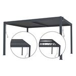 Bioklimatická pergola G21 Austin 4x3 m, antracitová hliníková