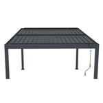 Bioklimatická pergola G21 Austin 4x3 m, antracitová hliníková