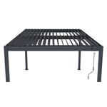 Bioklimatická pergola G21 Austin 4x3 m, antracitová hliníková