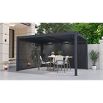 Bioklimatická pergola G21 Austin 4x3 m, antracitová hliníková