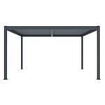 Bioklimatická pergola G21 Austin 4x4 m, antracitová hliníková