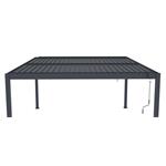 Bioklimatická pergola G21 Austin 4x4 m, antracitová hliníková