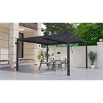 Bioklimatická pergola G21 Austin 4x4 m, antracitová hliníková