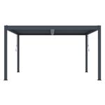 Bioklimatická pergola G21 Austin Premium 4x3 m, antracitová hliníková