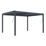 Bioklimatická pergola G21 Austin Premium 4x3 m, antracitová hliníková