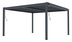 Bioklimatická pergola G21 Austin Premium 4x4 m, antracitová hliníková