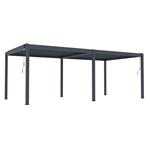 Bioklimatická pergola G21 Austin Premium 6x3 m, antracitová hliníková