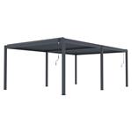 Bioklimatická pergola G21 Austin Premium 6x4 m, antracitová hliníková