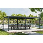 Bioklimatická pergola G21 Austin Premium 6x4 m, antracitová hliníková