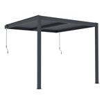Bioklimatická pergola G21 Trenton 3x3 m, antracitová hliníková