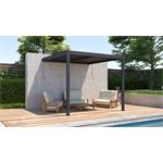 Bioklimatická pergola G21 Trenton 3x3 m, antracitová hliníková