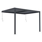 Bioklimatická pergola G21 Trenton 4x3 m, antracitová hliníková