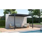 Bioklimatická pergola G21 Trenton 4x3 m, antracitová hliníková