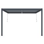 Bioklimatická pergola G21 Trenton 4x4 m, antracitová hliníková