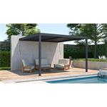Bioklimatická pergola G21 Trenton 4x4 m, antracitová hliníková