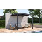 Bioklimatická pergola G21 Trenton Premium 3x3 m, antracitová hliníková