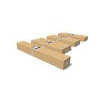 Bioklimatická pergola G21 Trenton Premium 3x3 m, antracitová hliníková