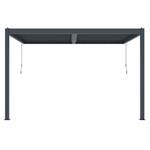 Bioklimatická pergola G21 Trenton Premium 4x3 m, antracitová hliníková