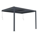 Bioklimatická pergola G21 Trenton Premium 4x3 m, antracitová hliníková