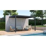 Bioklimatická pergola G21 Trenton Premium 4x3 m, antracitová hliníková