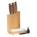 Blok na nože G21 Gourmet, bambusový pro 5 nožů
