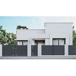 Brána G21 Marion 392x173 cm dvoukřídlá, antracitová