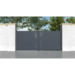Brána G21 Marion 392x173 cm dvoukřídlá, antracitová