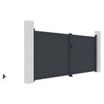 Brána G21 Orlando 350x158 cm dvoukřídlá, antracitová