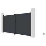 Brána G21 Orlando 350x173 cm dvoukřídlá, antracitová