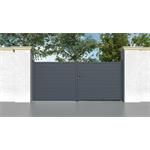 Brána G21 Orlando 392x173 cm dvoukřídlá, antracitová