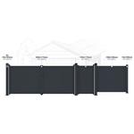 Brána G21 Orlando 392x173 cm dvoukřídlá, antracitová