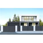 Brána G21 Orlando 392x173 cm dvoukřídlá, antracitová