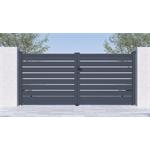 Brána G21 Reno 350x158 cm dvoukřídlá, antracitová - poškozený obal