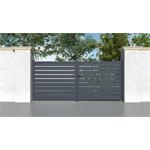 Brána G21 Reno 392x176 cm dvoukřídlá, antracitová