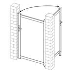 Branka G21 Marion 100x158 cm pravá, antracitová