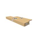 Branka G21 Marion 100x173 cm pravá, antracitová - 2. jakost