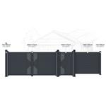 Branka G21 Marion 100x173 cm pravá, antracitová - poškozený obal