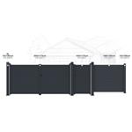 Branka G21 Orlando 100x173 cm pravá, antracitová