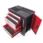 Dílenský vozík G21 Cooper 6, černo-červený - 2. jakost