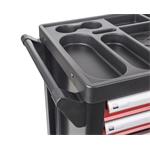 Dílenský vozík G21 Cooper 6, černo-červený - 2. jakost